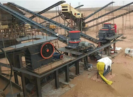 Kyrgyzstan river pebble processing plant